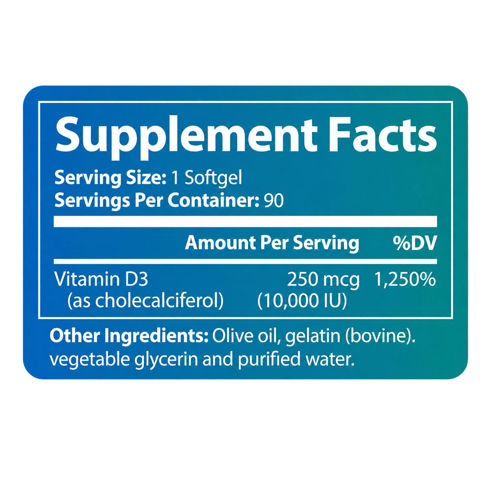 Vitamin D3 10,000 IU